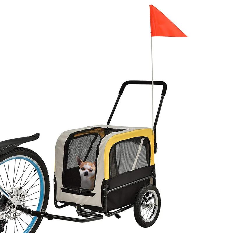 Small Pet Dog Bicycle Trailer Outdoor Riding Dual-purpose Luggage Shopping Cart Dog Stroller Cat Stroller Pet Trolley
