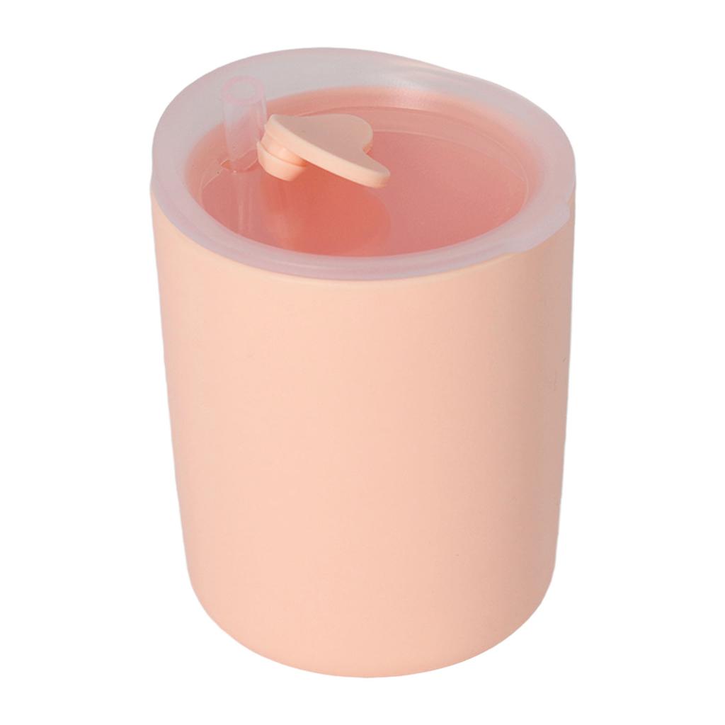 Baby-Trainingsbecher mit Strohdeckel, weicher Lernbecher, hautfreundlich, stabil, Baby-Übergangswerkzeug für