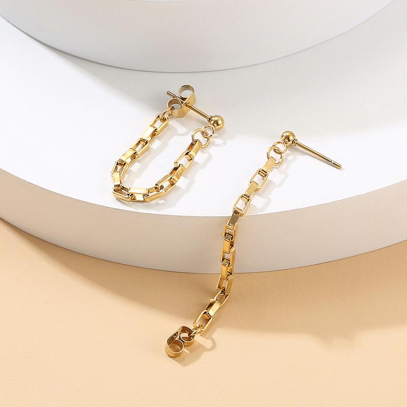 

Trendy 2022 Korean-Style Stainless Steel Women s Stud Earrings: Light Luxury Spring/Summer Ear Jewelry 18K золотой