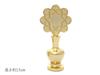 Made In Japan, Soka Gakkai Buddhist Altarware, Brass Eight-Leaf Design, Large Sake Bottle with Gakkai Mark