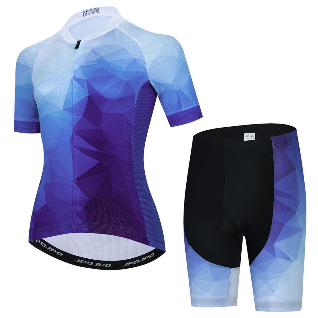 2025 Women's Cycling Jersey Set Summer Anti-Sweat Bicycle Clothing Kit Breathable Mountain Ladies Bike Clothes Cycling Suit