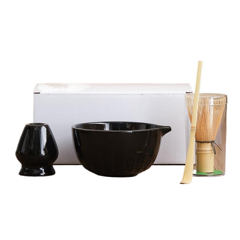 

Matcha transparent glaze with mouth Matcha bowl brush set Baibenli Song Dynasty tea ceremony tea brush tea bowl teaspoon teaset