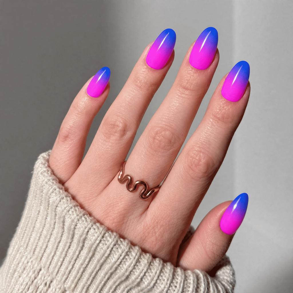 Hochwertige tragbare künstliche Nägel im Mandel-Nude-French-Stil – mittellange und lange Nagelspitzen
