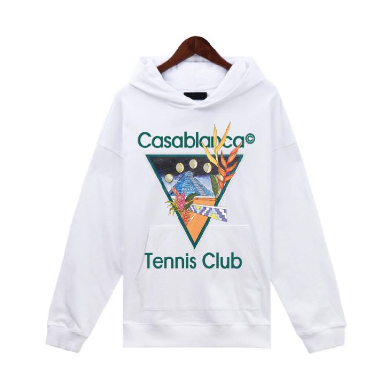 Casablanca Autumn/Winter Terry Cloth Hoodie with Letter Color Print