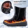 Womens Winter Snow Boots with Warm Fur Lining Comfortable Booties Non Slip Waterproof Outdoor Shoes