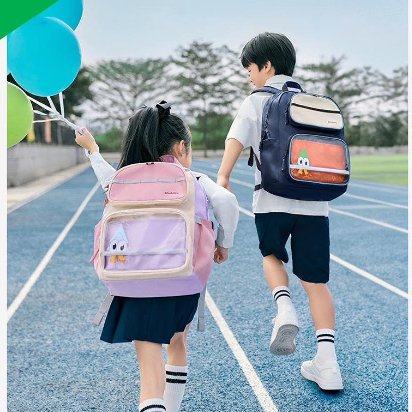 SHUKIKU Spine-Protecting Backpack, Stylish Ultra-Lightweight Backpack, Starry Sky Blue, L Size
