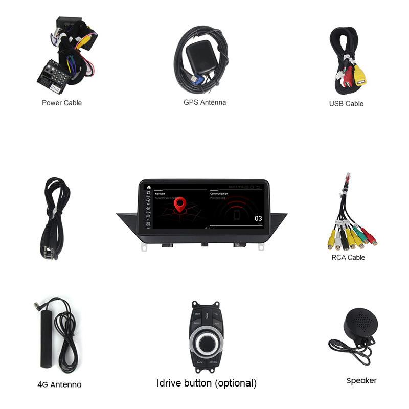 10.25 inch Car radio For BMW X1 E84 2009-2015 CIC 2 Din Android 12 Wireless CarPlay Android Auto Multimedia Player Car Stereo