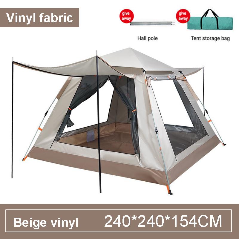 4-6 Person Outdoor Automatic Quick Open Tent Rainfly Waterproof Camping Tent Family Outdoor Instant Setup Tent with Carring Bag