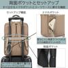 Ace Gene Fit'em Business Backpack for Women, A4 File and 13.3-inch Laptop Storage, No. 68681