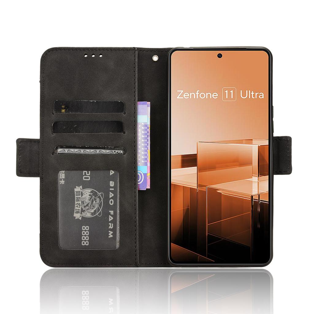 For Asus Zenfone 11 Ultra 5G Case Wallet Phone Leather Cover with Multiple Card Slots