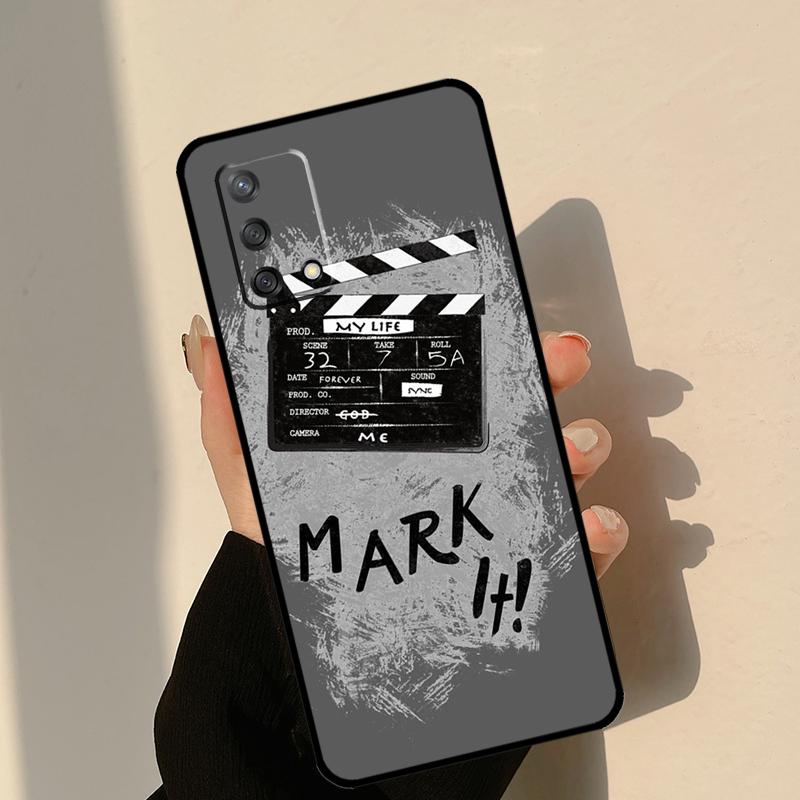 Clapper Board Case For Oppo A80 A60 A40 A15 A16 A17 A57 A94 A74 A54 A76 A96 A18 A38 A58 A78 A98 A6 A5 Pro