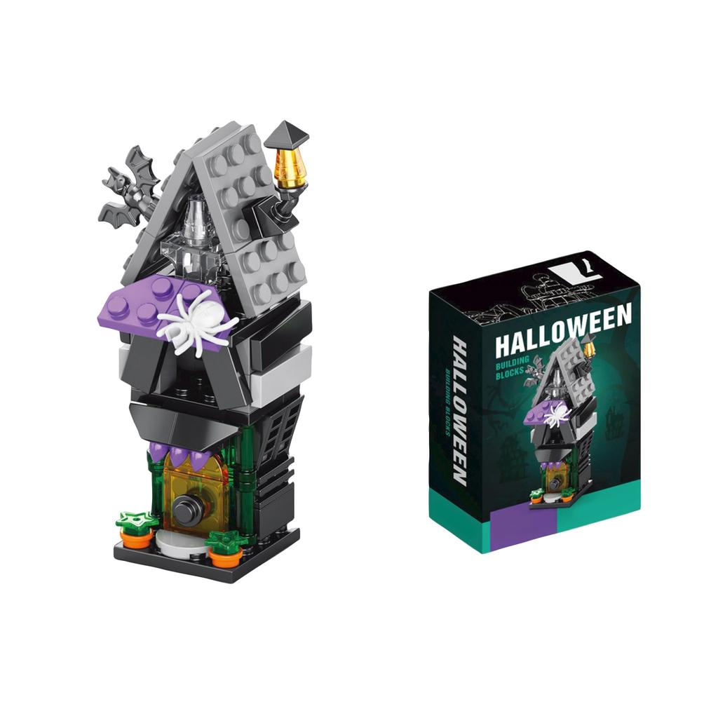 Halloween Series BuildingBlocks, Pumpkin House Toys, Ornaments, Children'S Toys