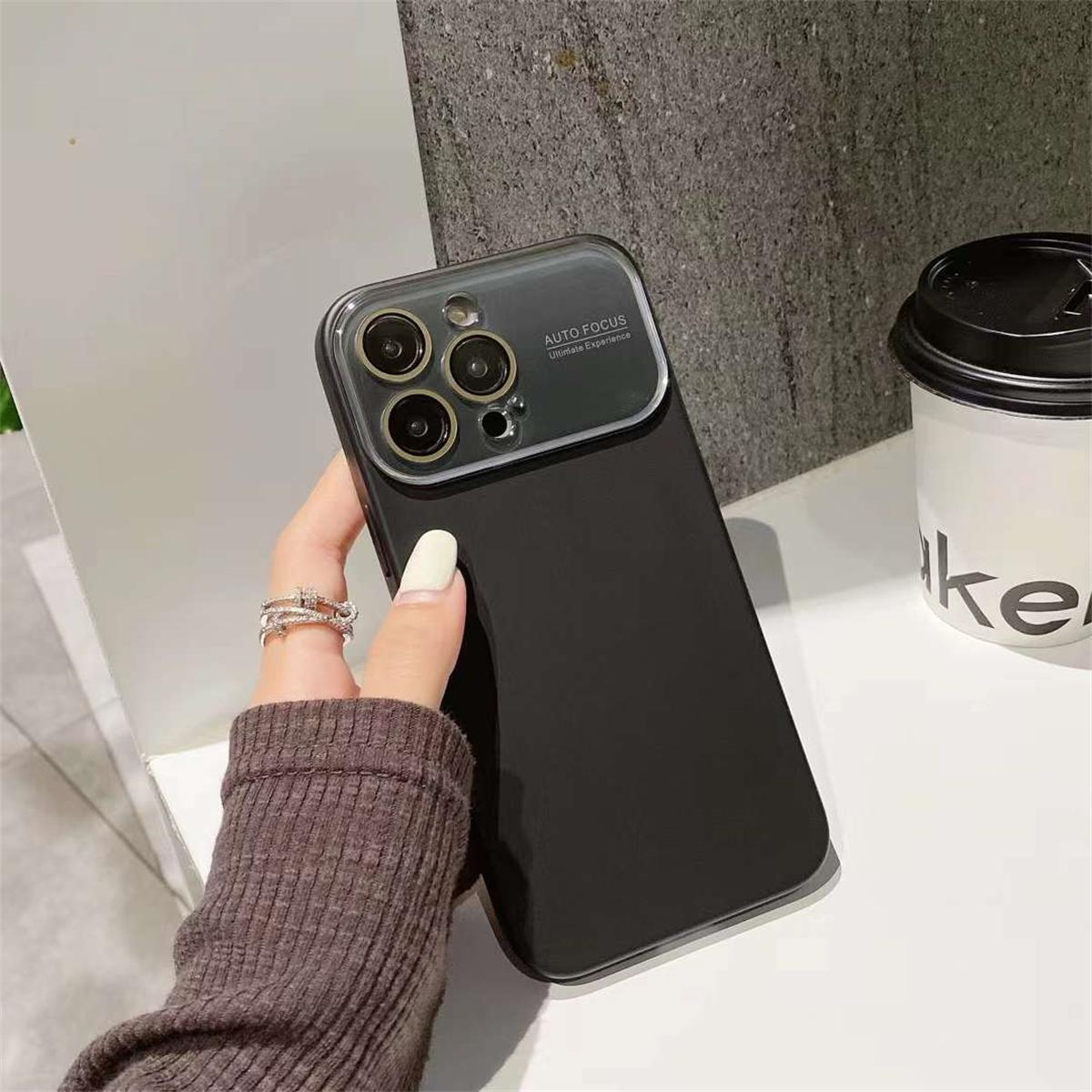 

Модный однотонный защитный чехол для объектива для iPhone 15 14 13 12 Pro Max, жидкий силиконовый чехол iPhone 15 чёрный