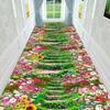 Modern Polyester Fiber 100% Hand Wash Only Bathroom Entryway Carpet, Overlay Staircase Corridor Rug for Room, Porch, Entryway Decor