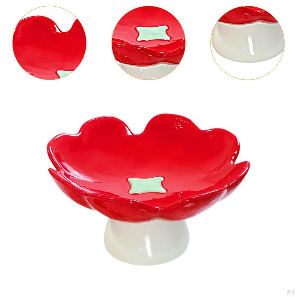 Keramik Piedestal Fruktskål Centerpiece, Modern, Elegant Multifunktionell Dekorativ Displayställ för