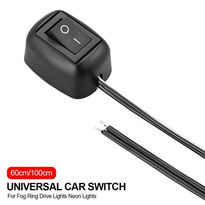 1 PCS GM Switch Stick Type Toggle Switch, with Cable 60cm DC 12V, for Fog Lamp Driving Neon Lamp YSXX