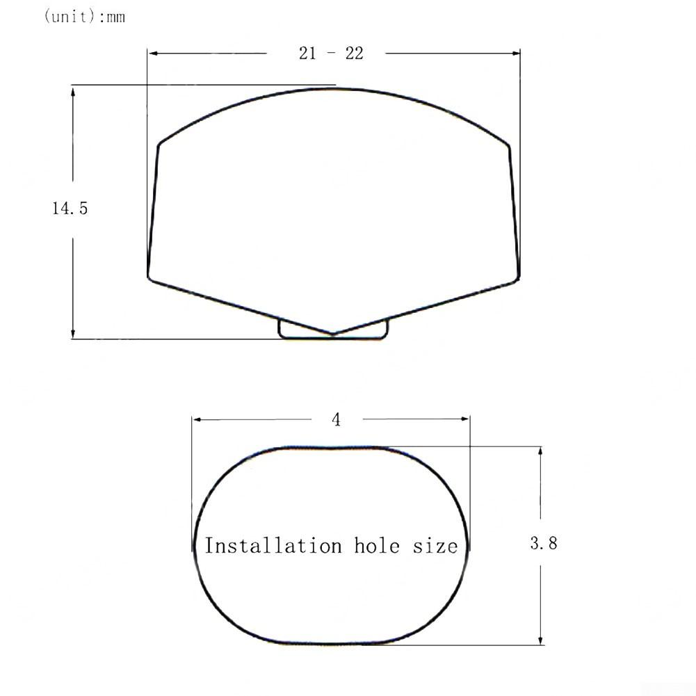 Kołek tuningowy z białej perły 3*2*1cm 6szt. Przyciski akustyczne