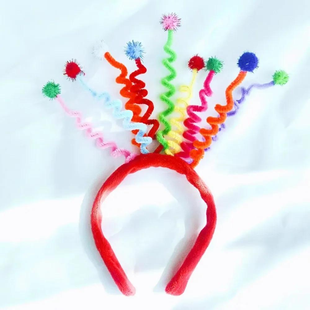 Amazon Wacky Birthday Party Headband, Lovely Pompom Spring Headband,Party Photo Prop,Hair Accessory