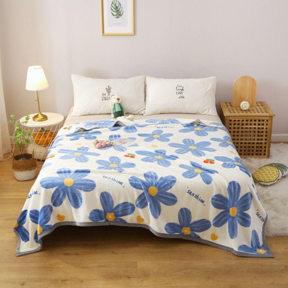 

Coral Velvet Throw Blanket Soft Quilt Home Textile Bed Blanket Winter