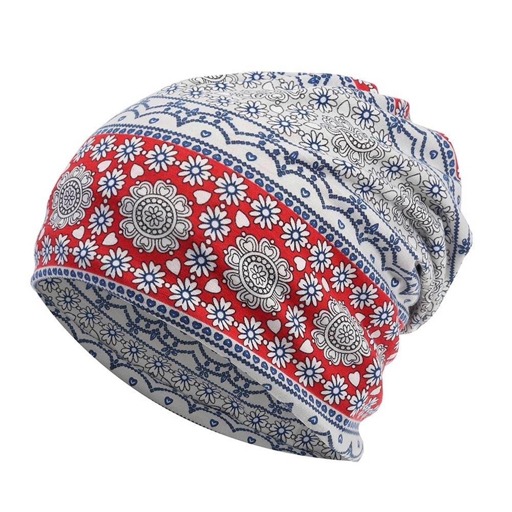 Soft Fabric Breathable Skullies Hat Stretch Turban Headwear Fashion Chemo Beanie Hat  Spring Summer