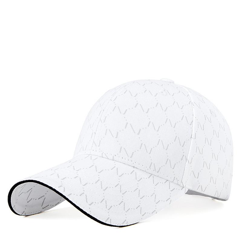 Berretto da Baseball in Cotone da Donna con Design a Lettera Ricamata Protezione Solare Estiva