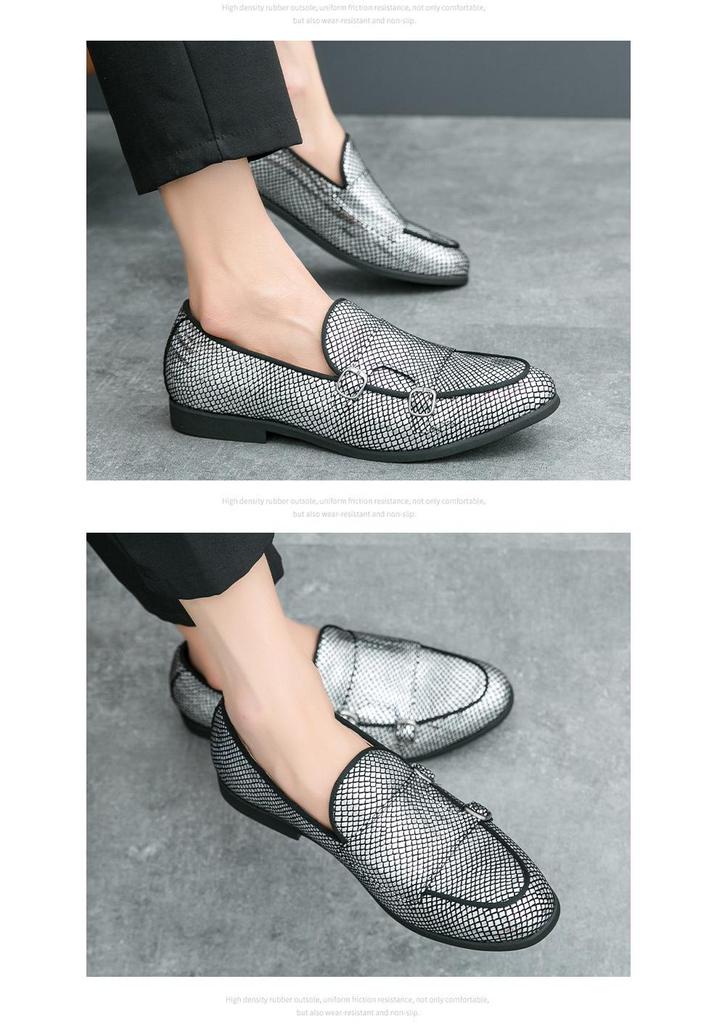 British Style Men's Leather Loafers - Large Size, Slip-On, Spring/Autumn Driving Shoes