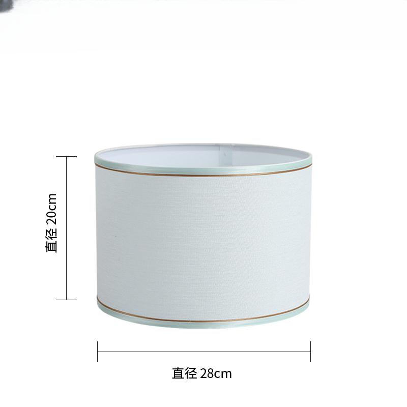 E27 Linen Fabric Metal Desk Lamp Cloth Lampshade 14/22/25cm Height Nordic Cloth Metal Lamp Shade Home Decoration