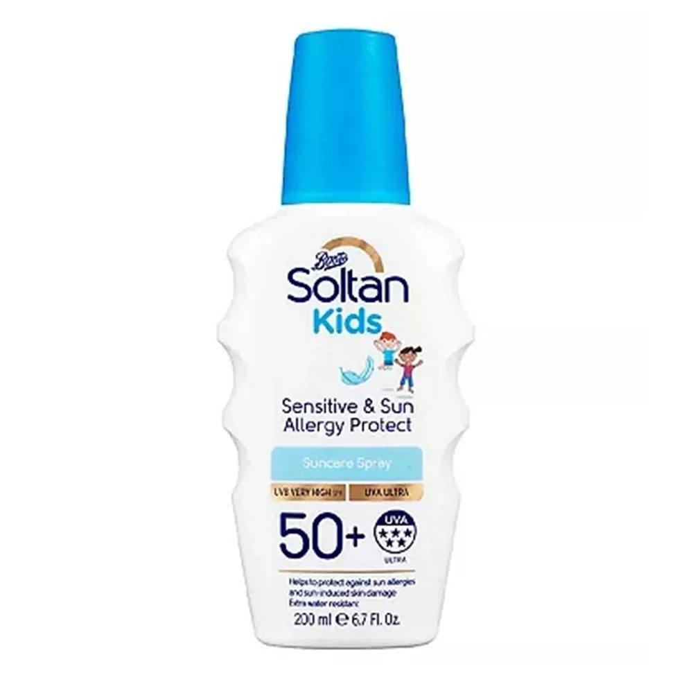 Soltan Kids Spray 200ml 1 Pack Sensitive & Sun Allergy Protect