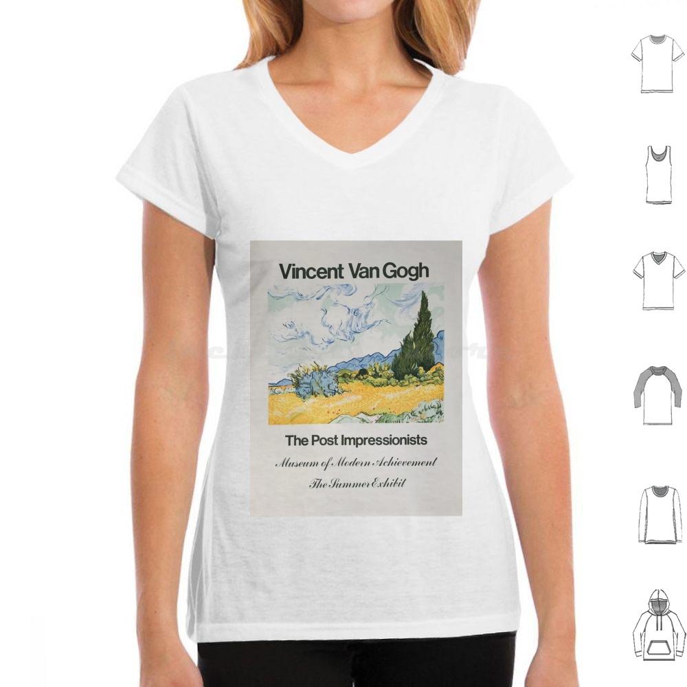 

Natural Van Gogh Beauty Basirah T Shirt Big Size 100 Cotton Landscape Aesthetic The Post Impresionists Famous Vincent Style 3XL