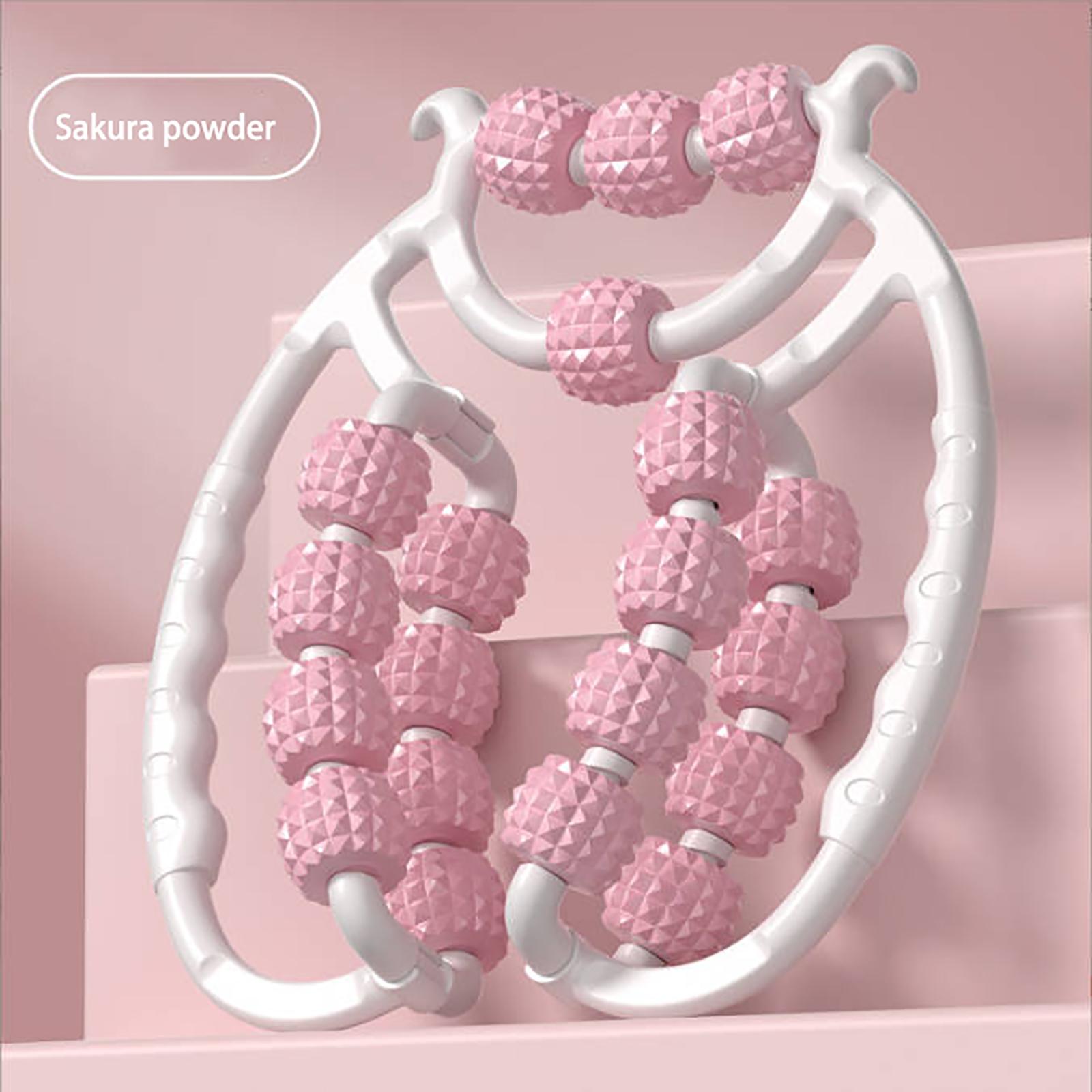 

Массажер для ног с зажимами, многофункциональный роликовый массажер, 360-градусный релаксатор мышц ног, шеи и рук с 20 колесиками. One Size