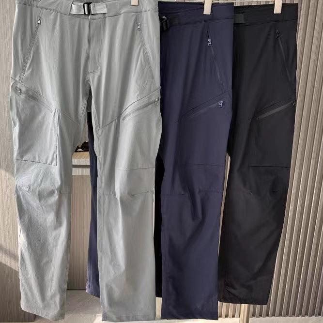Outdoor Elastic Quick Drying Pants Windproof and Waterproof Sports Couple Hiking Pants with Multiple Pockets Summer Pants for Men