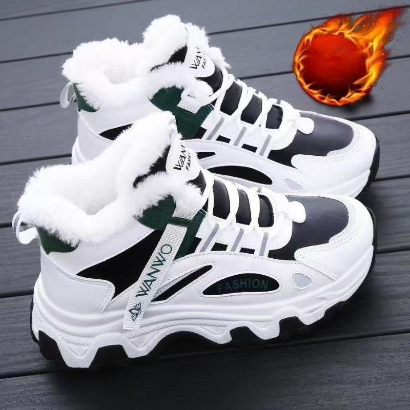 Women's lightweight comfortable thick sole cold warm padded snow boots non-slip wear-resistant outdoor sports cotton boots