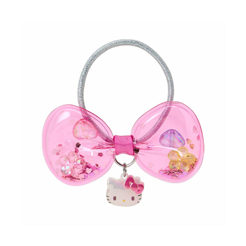 Прозрачная резинка для волос Hello Kitty с лентой (H165300)