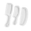 3pcs Comb Silicone Molds Translucent Wide Tooth Hair Comb Molds Set for DIY Hairdressing Styling