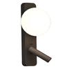 A84E-LED Wall Light With Switch Adjustable Spotlight Glass Wall Sconce Lamp For Bedroom Bedside Light Fixture Wall Decor Black