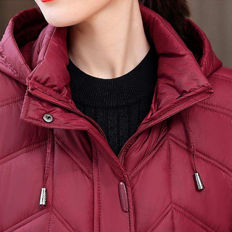 Elegant Woman Winter Long Coats Hooded Casual Thick Warm Parkas Women's Jackets