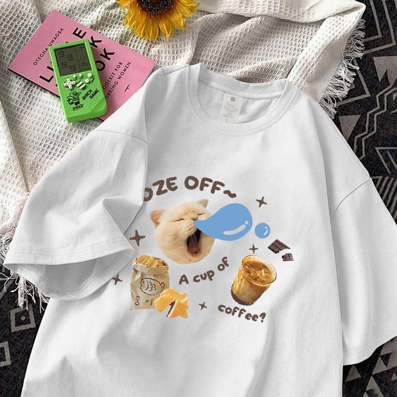 Trendy Pure Cotton Girls' T-shirt - Instagram Style, Couple's Look, Summer Loose Fit, American Half Sleeve, Versatile Women's Top