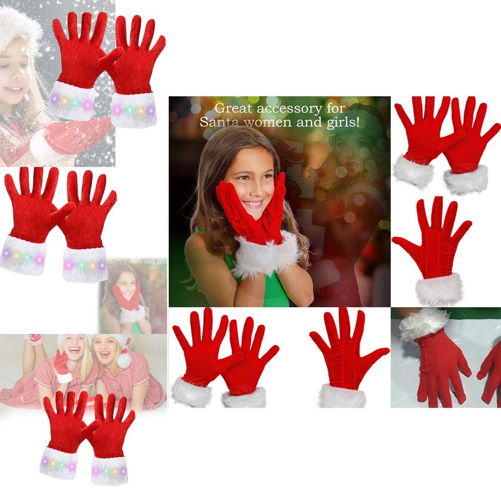 2023 Christmas Gloves With Furry Edge Stylish And Warm Adult Gloves