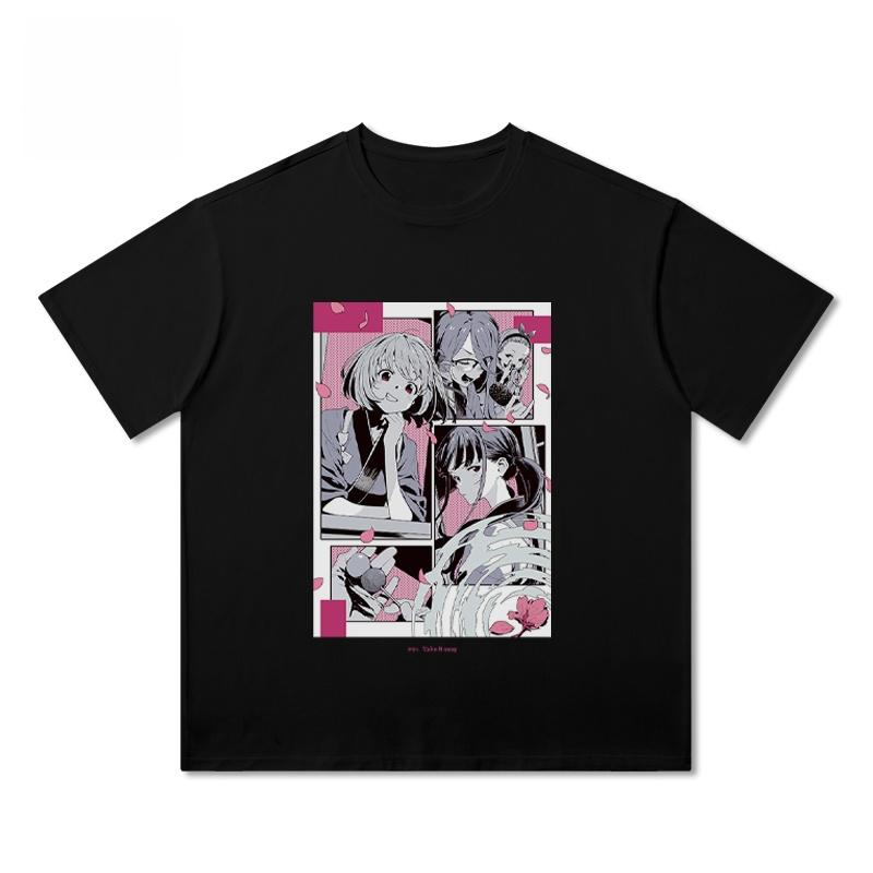 Lycoris Recoil Chisato Nishikigi Takina Inoue Anime Manga Graphic Print Aesthetic Streetwear Kawaii Unisex Cotton Short Sleeve