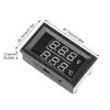 DC 4-28V Voltmeter Thermometer Voltage and Temperature Real Time Monitoring LED Digital Display with NTC Probe Cable -50-125℃
