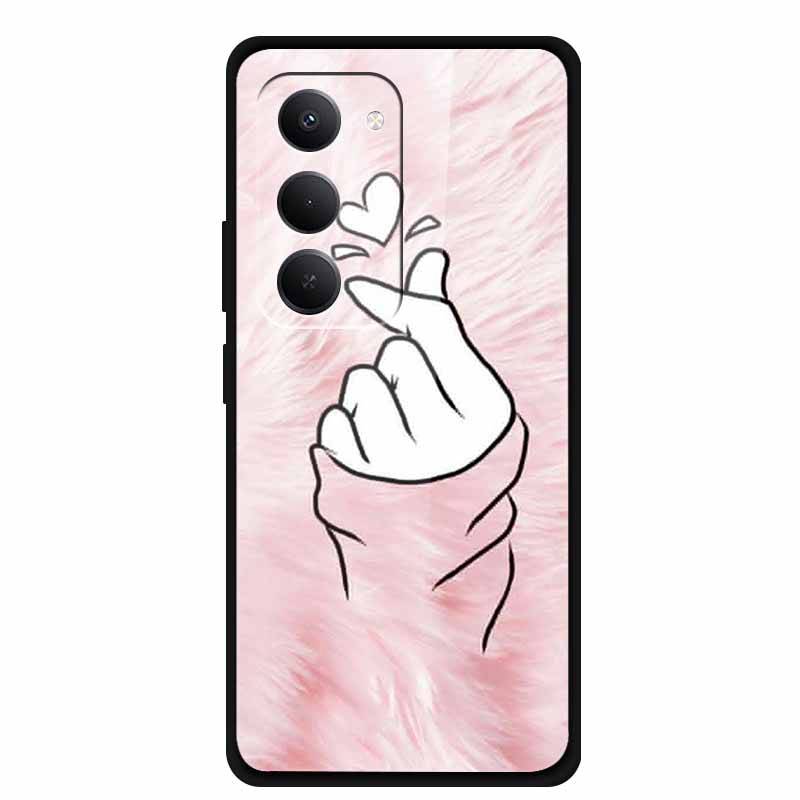 For Redmi 15 5G Case 6.9" 25057RN09E Tempered Glass Hard Covers For Redmi 15 4G 2025 Luxury Phone Cases Protective Bumper Fundas