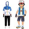 Ketchum Anime Ash Character Cosplay Polyester Outfit Halloween Gift