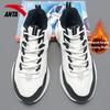 New Anta Life Collection Waterproof And Warm Low Top Casual Shoes Men's White Black 912348981-2
