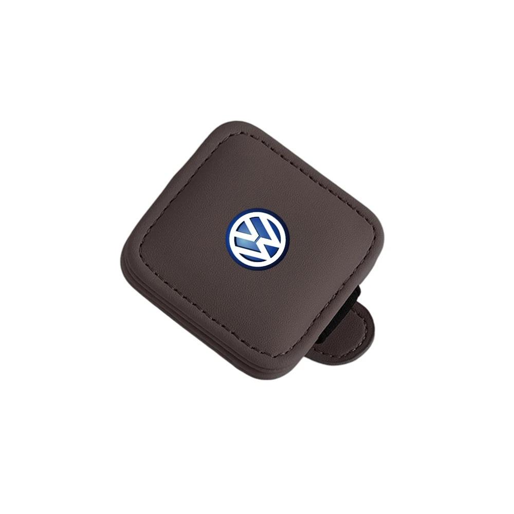 Car Glasses Holder Sun Visor Sunglasses Clip Card Accessories Valve Cap For VW Golf Amarok T5 Phaeton Teramont ID3 Tiguan T-Cros ze3