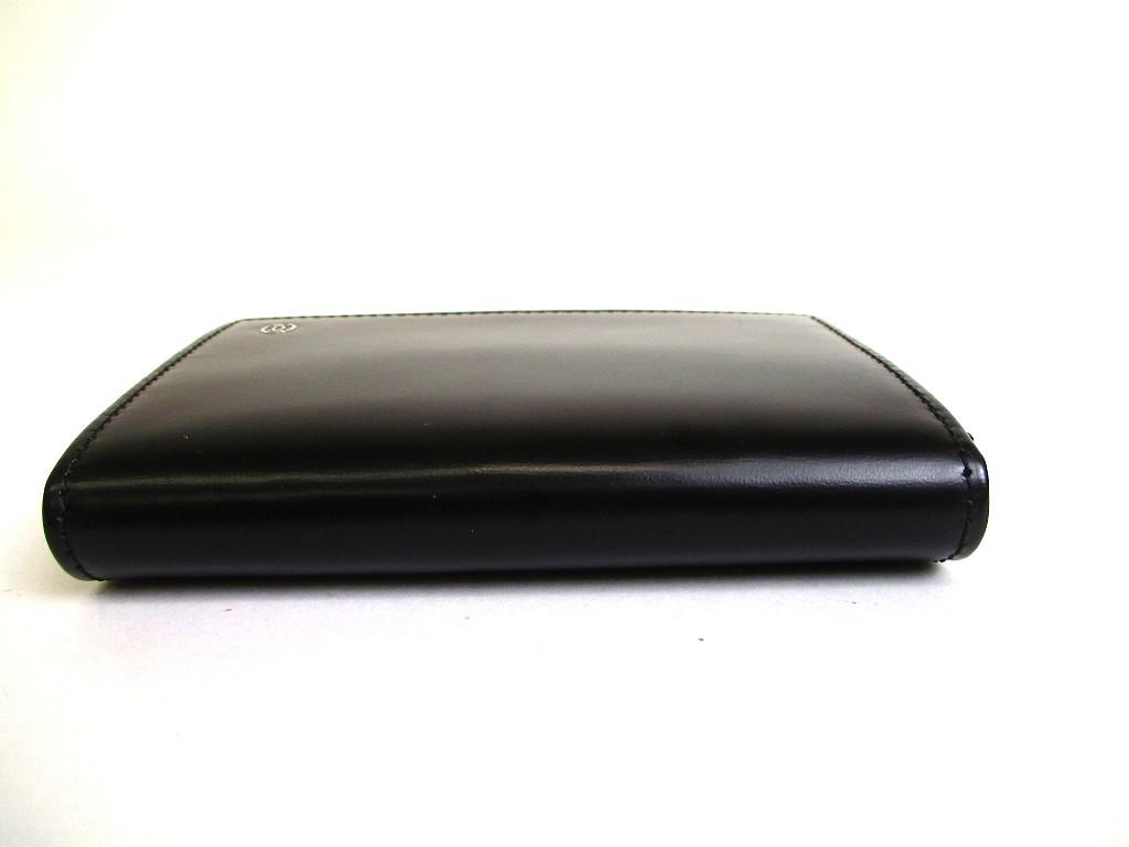 Authentic Cartier Pasha De Cartier Black Leather Siver H/W Card Holder #b100  Seller Refurbished