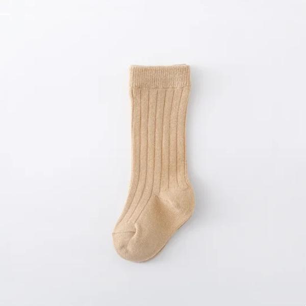 Meias Infantis Menino Menina Algodão Listradas Macias Longas para Bebê Infantil Escola Esporte Casual Meia de Bebê Para Meninos Meninas 0-5A