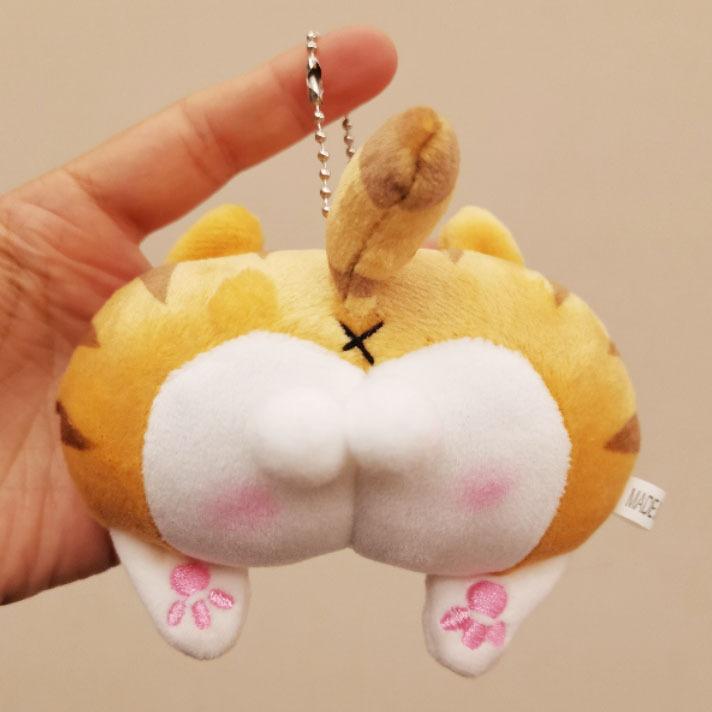 Cute Peach Butt Corgi Butt Small Doll Pendant Plush Pendant Butt Doll Keychain Bag Pendant