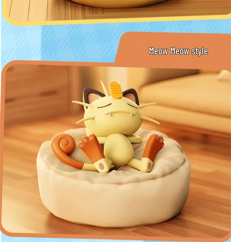 New Genuine Pokémon Leisure Series Sleeping Posture Blind Box Figurines
