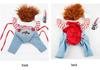 3D Killer Doll Dog Costume - Halloween & Christmas Prank Outfit for Pets