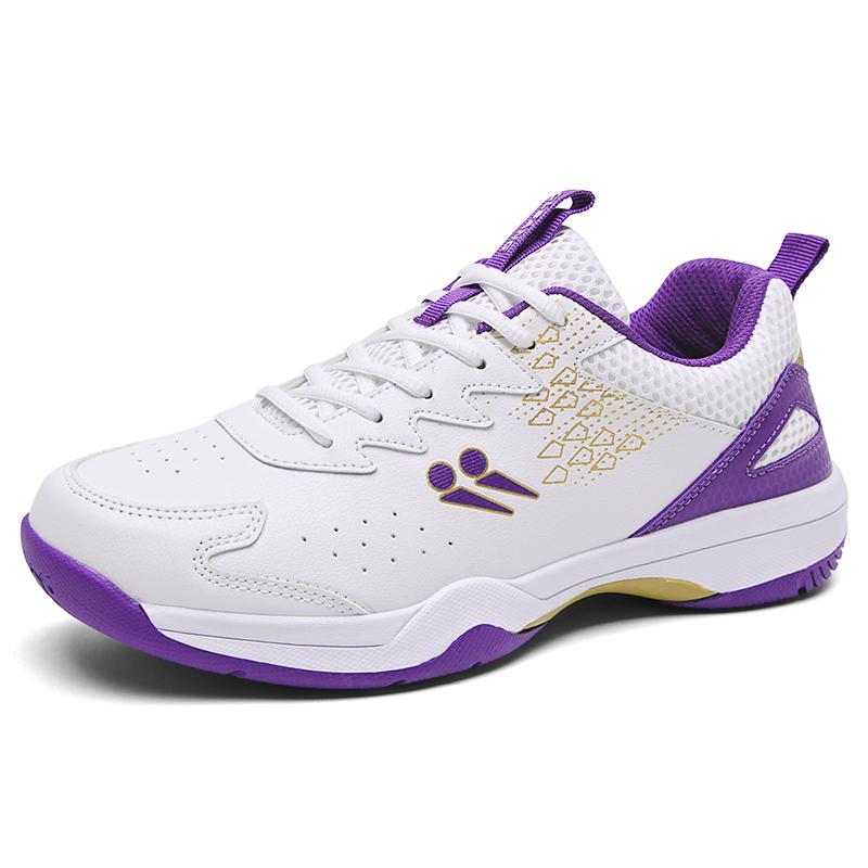 

Високоякісне нековзке взуття для бадмінтону для чоловіків і жінок, професійні спортивні кросівки для тенісу для вуличних тренувань, бадмінтонних матчів 36 фіолетовий